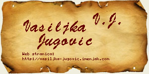 Vasiljka Jugović vizit kartica